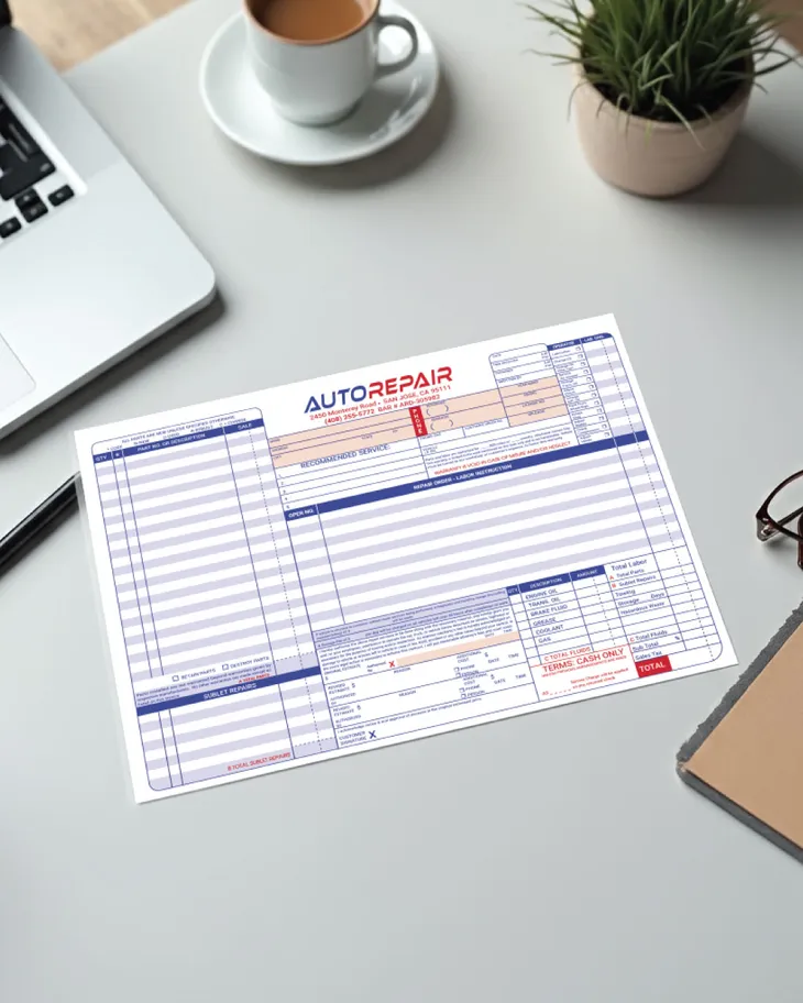 Modern Line Paper Carbonless Forms (Invoice) AP Printing - Modern Line Paper Carbonless Forms (Invoice) - Custom Printing Services