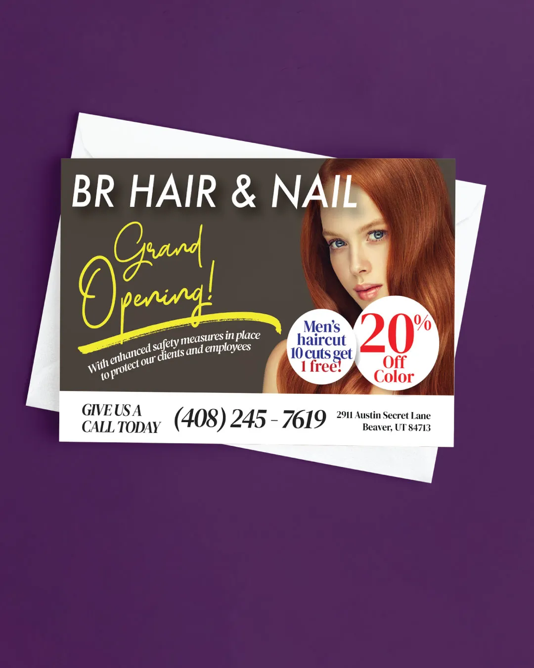 Redhead Lady Postcards AP Printing - Redhead Lady Postcards - Custom Printing Services