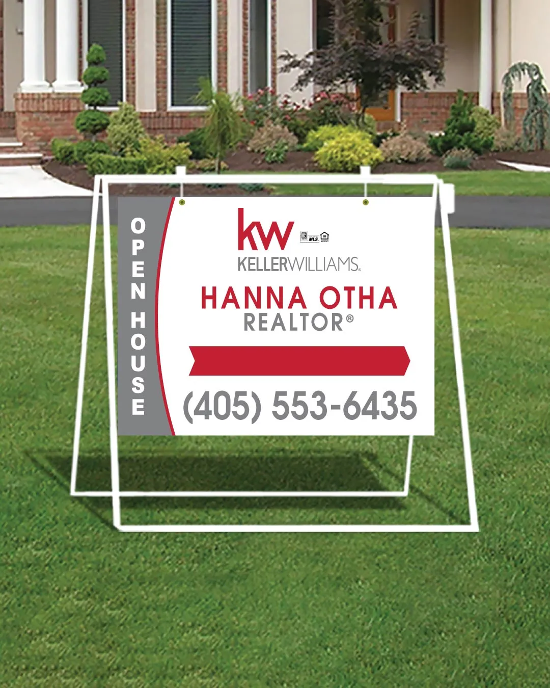 AP Printing - Keller Williams Realty Gray Peak  Metal Sidewalk A-Frame - Custom Printing Services