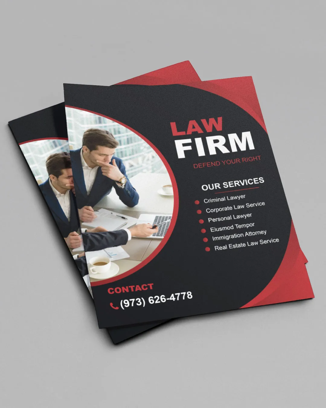 Red Circular Design Flyers AP Printing - Red Circular Design Flyers - Custom Printing Services