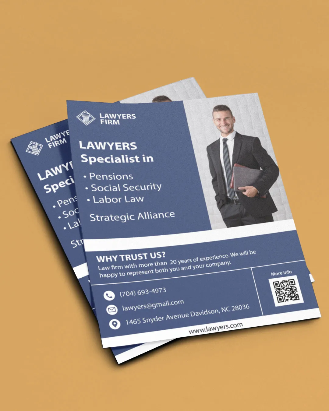 Blue Checkered Flyers AP Printing - Blue Checkered Flyers - Custom Printing Services