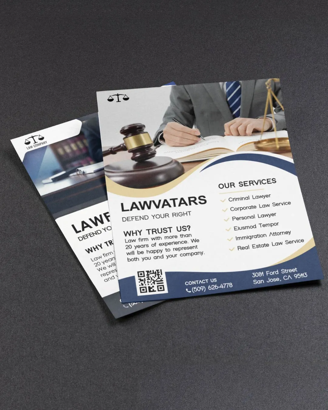 AP Printing - Wavy Design Flyers - Custom Printing Services