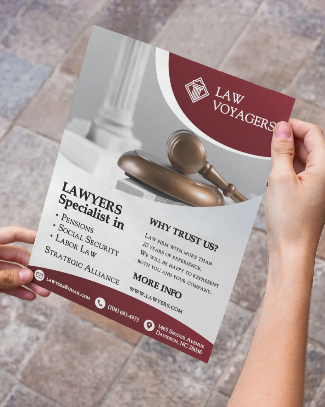 Wine and Gray Flyers AP Printing - Wine and Gray Flyers - Custom Printing Services