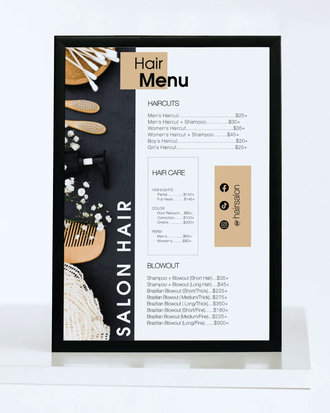 Minimalist Dark Price List AP Printing - Minimalist Dark Price List - Custom Printing Services