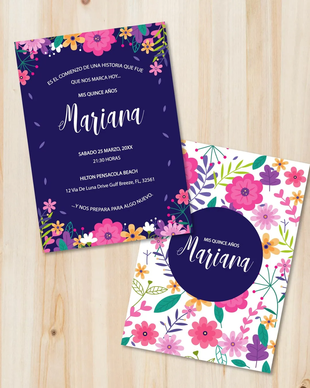 Quinceanera Cheerful Floral Arrangement AP Printing - Quinceanera Cheerful Floral Arrangement - Custom Printing Services