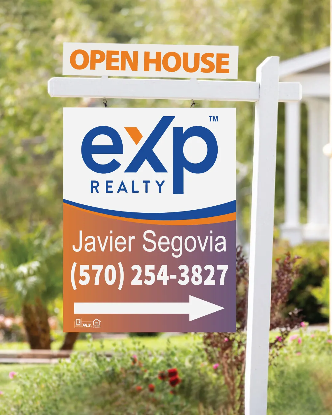 AP Printing - Exp Realty Colored Gradient Colonial Sign - Custom Printing Services