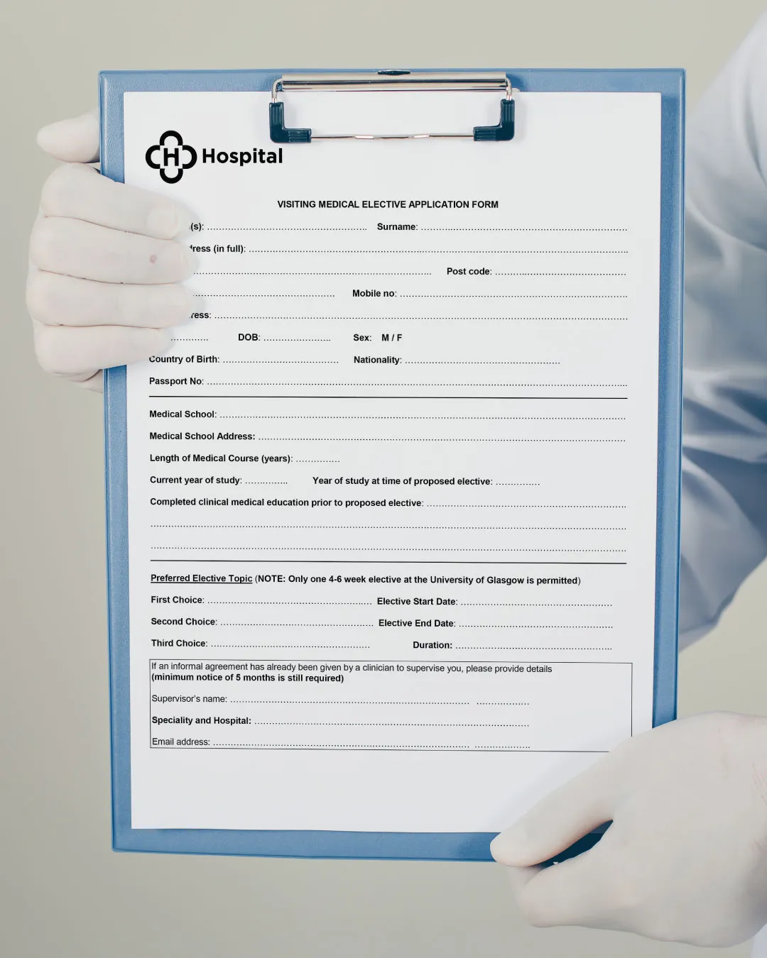 AP Printing - Sample Medical Application Form - Custom Printing Services
