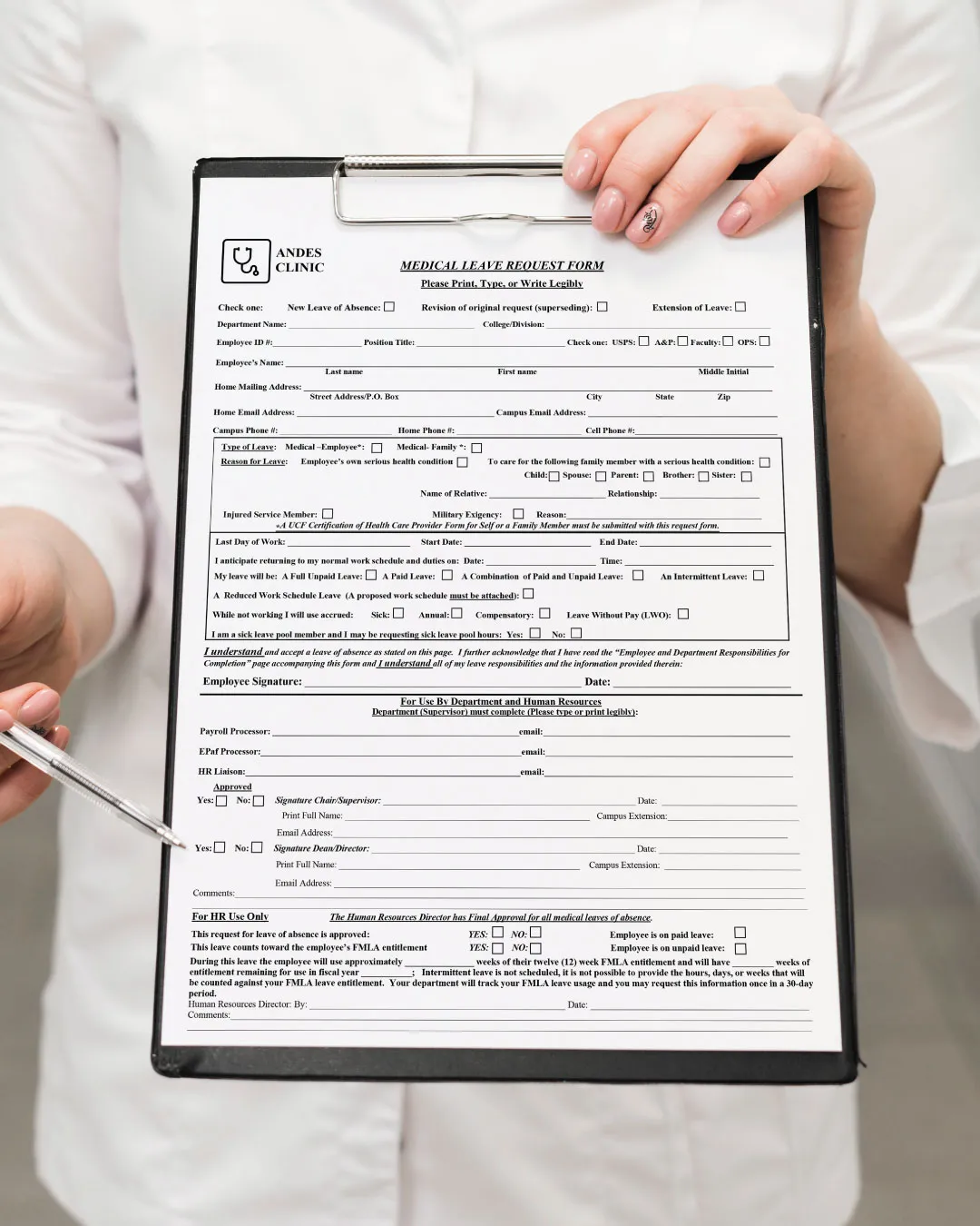 Medical Leave Form AP Printing - Medical Leave Form - Custom Printing Services