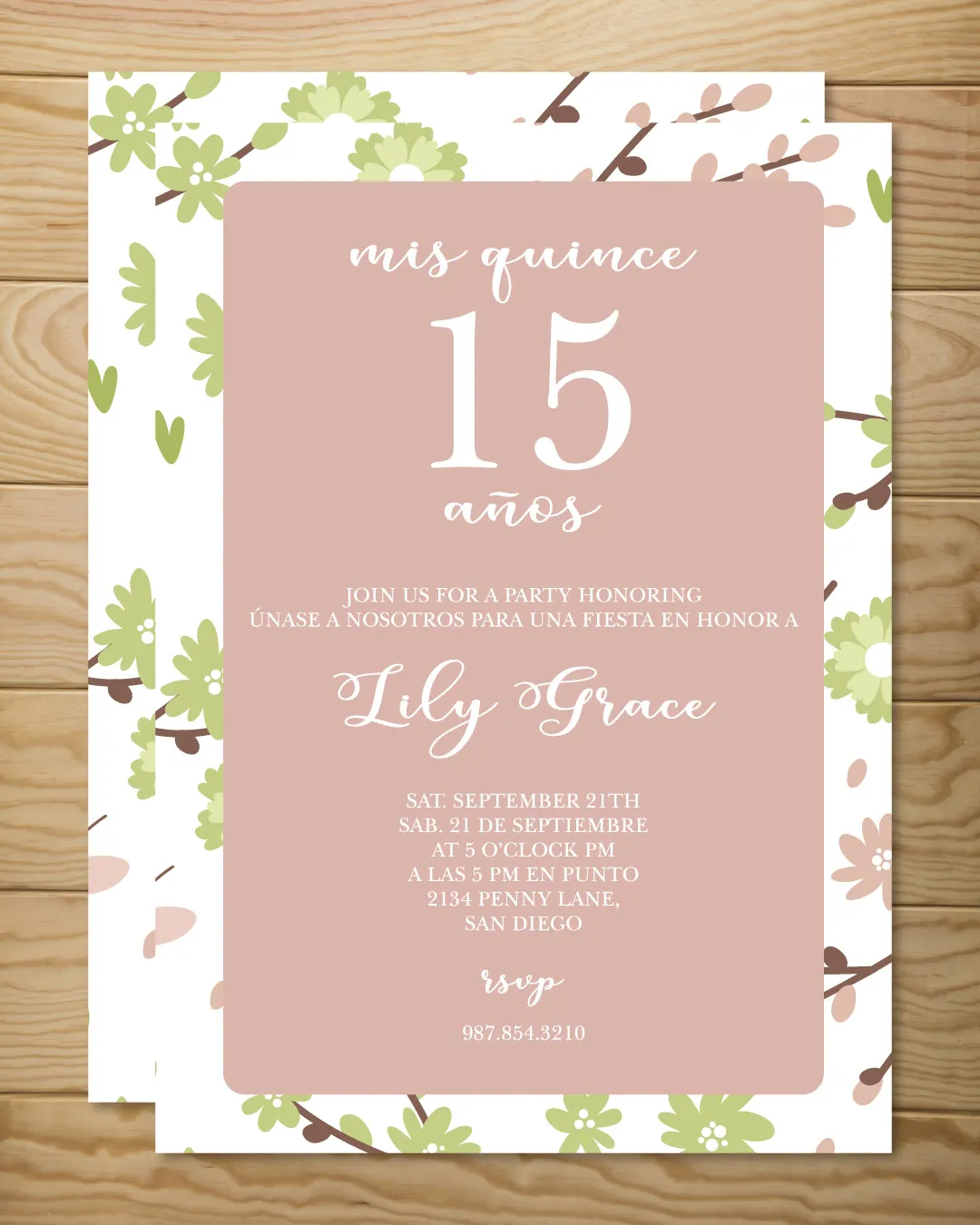 Radiant Elegance Quinceanera Invitation AP Printing - Radiant Elegance Quinceanera Invitation - Custom Printing Services