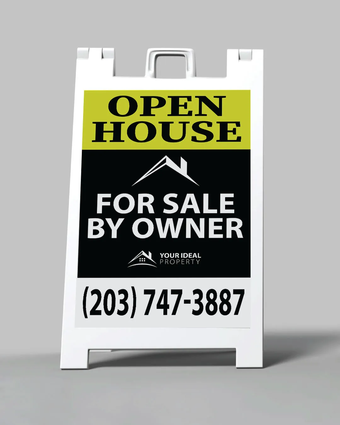 AP Printing - Yellow and Black A Frame Sign - Custom Printing Services
