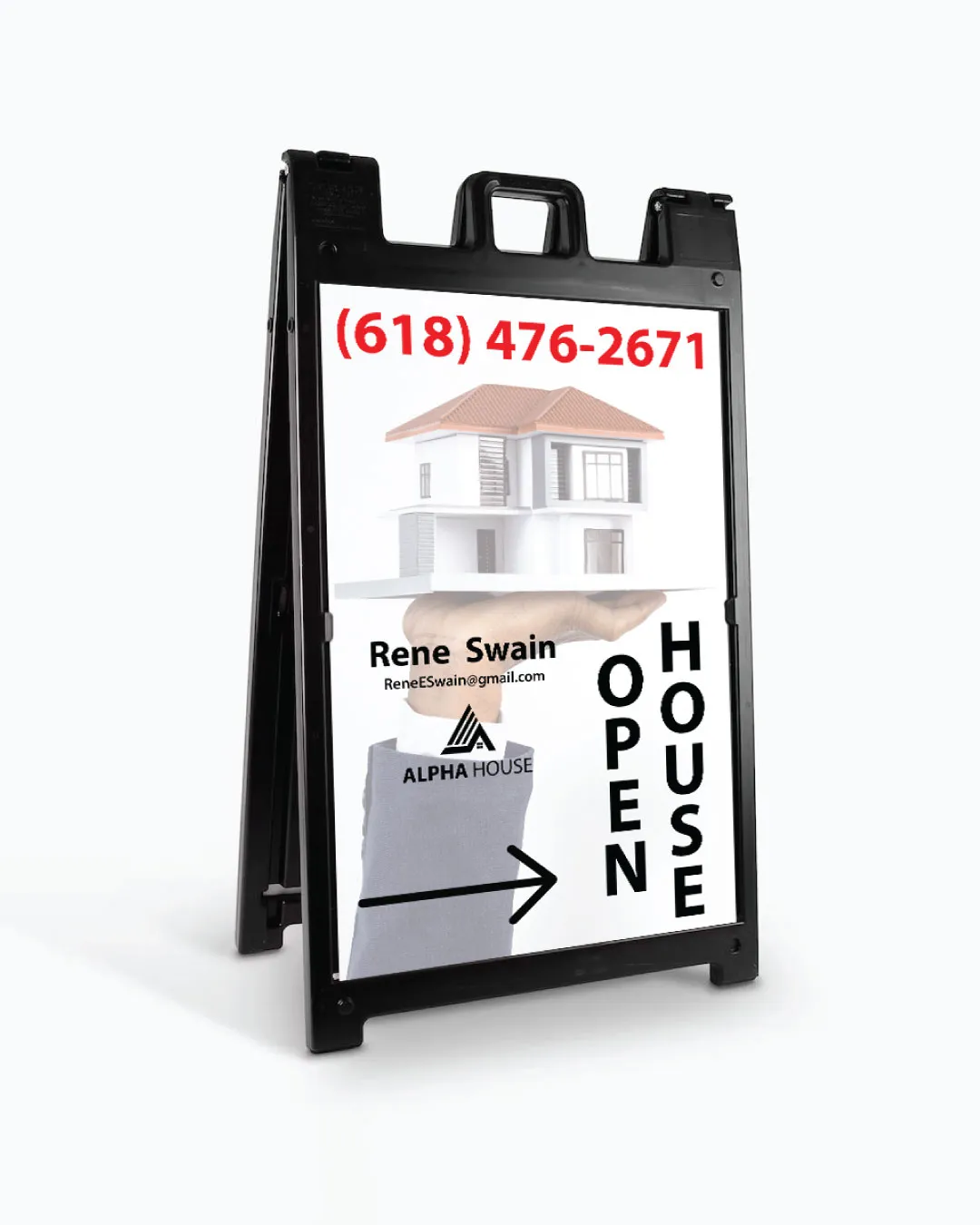 AP Printing - Opaque House A Frame Sign - Custom Printing Services