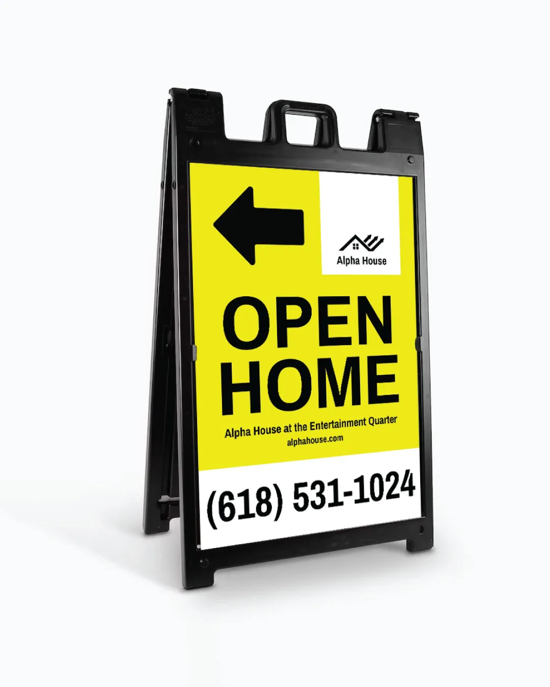 Simple in Yellow A Frame Sign AP Printing - Simple in Yellow A Frame Sign - Custom Printing Services