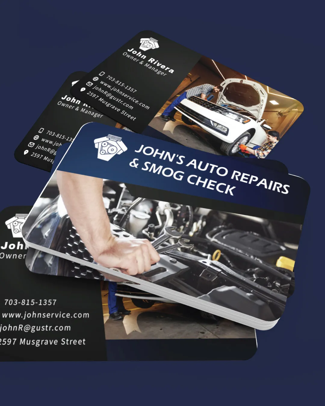 Modern With Photos Standard Business Cards AP Printing - Modern With Photos Standard Business Cards - Custom Printing Services
