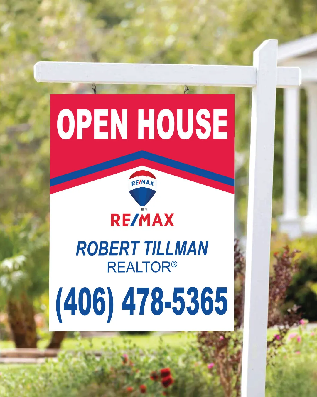 AP Printing - Remax Blue Sky Estates Colonial Sign - Custom Printing Services