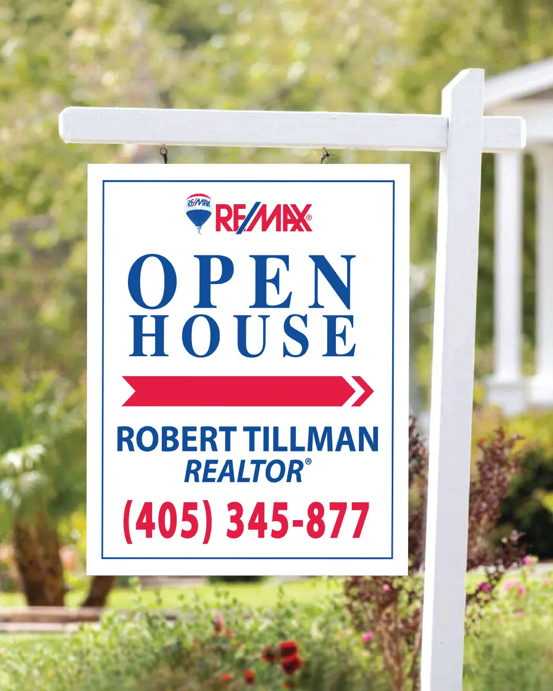 Remax Red Key Realty Colonial Sign AP Printing - Remax Red Key Realty Colonial Sign - Custom Printing Services