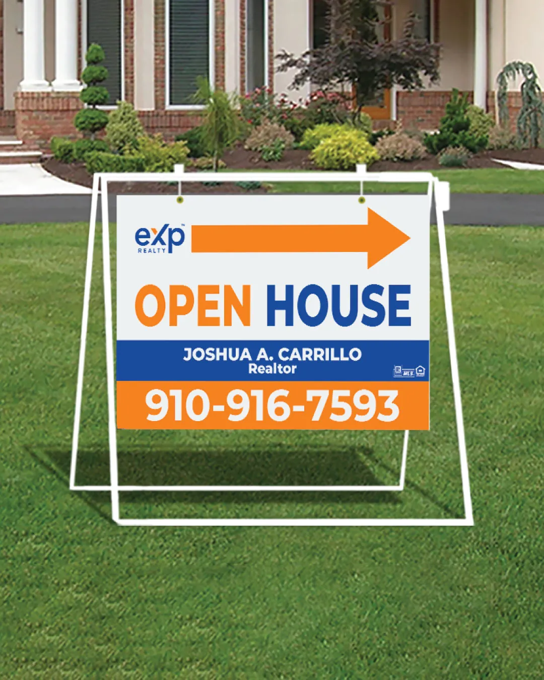 Exp Realty Beautiful Colored Metal Sidewalk A-Frame AP Printing - Exp Realty Beautiful Colored Metal Sidewalk A-Frame - Custom Printing Services