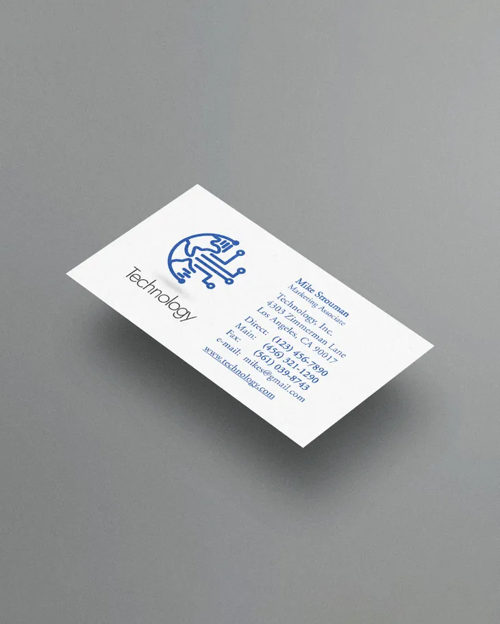 Technological Beauty Standard Business Cards AP Printing - Technological Beauty Standard Business Cards - Custom Printing Services