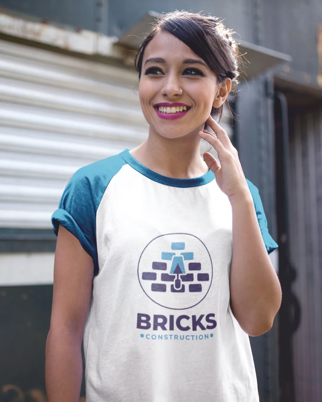 AP Printing - Blue Blocks T - Shirt - Custom Printing Services