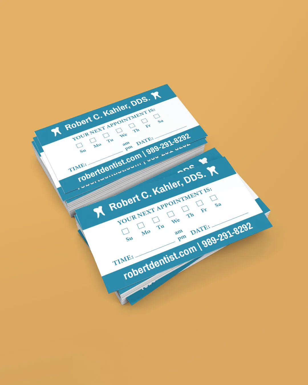 AP Printing - Elegant Blue Standard Business Cards - Custom Printing Services