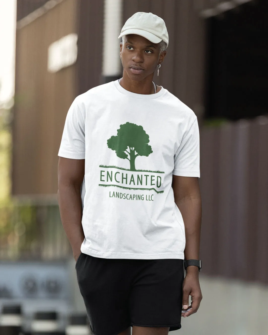 AP Printing - Tree with Grass T - Shirt - Custom Printing Services