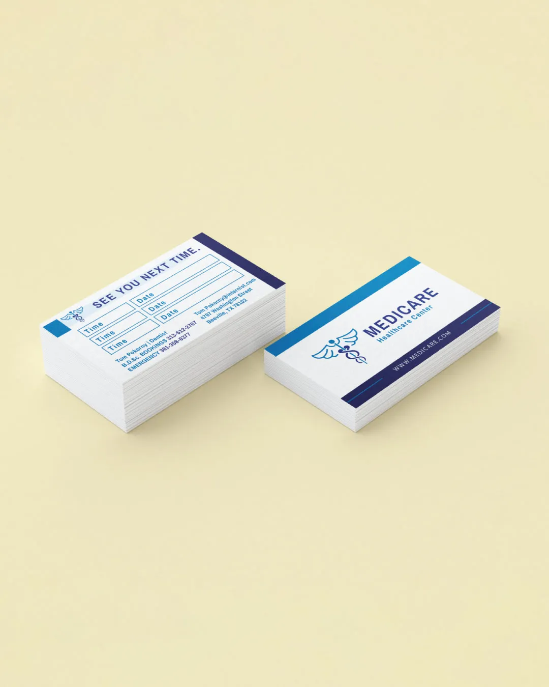 Doctorblue Standard Business Cards AP Printing - Doctorblue Standard Business Cards - Custom Printing Services