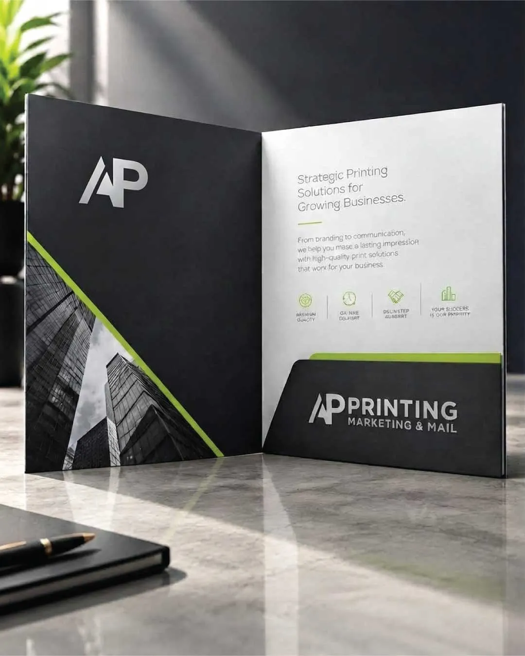 AP Printing - Standard Presentation Folders - Custom Printing Services