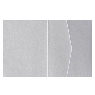 Silver Metallic Pocket & Folder Invitation Card, A2 Sierra AP Printing - Silver Metallic Pocket & Folder Invitation Card, A2 Sierra - Custom Printing Services