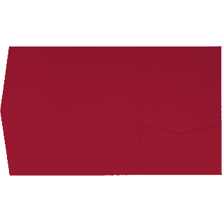 Guardsman Red Solid Pocket & Folder Invitation Card, A-7.5 Himalaya AP Printing - Guardsman Red Solid Pocket & Folder Invitation Card, A-7.5 Himalaya - Custom Printing Services
