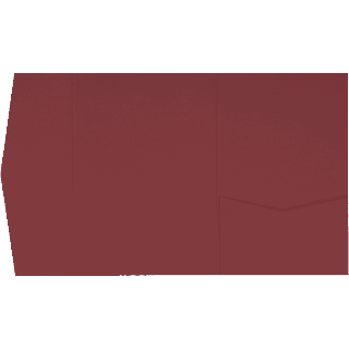 Carmine Burgundy Solid Pocket & Folder Invitation Card, A-7.5 Himalaya AP Printing - Carmine Burgundy Solid Pocket & Folder Invitation Card, A-7.5 Himalaya - Custom Printing Services