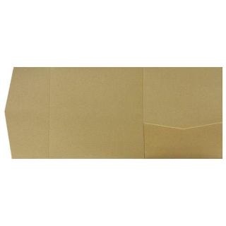 Gold Leaf Metallic Pocket & Folder Invitation Card, 6 1/4 Himalaya AP Printing - Gold Leaf Metallic Pocket & Folder Invitation Card, 6 1\/4 Himalaya - Custom Printing Services