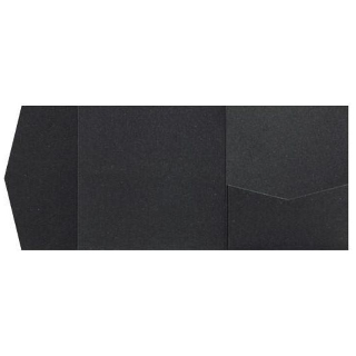 Onyx Black Metallic Pocket & Folder Invitation Card, 6 1/4 Himalaya AP Printing - Onyx Black Metallic Pocket & Folder Invitation Card, 6 1\/4 Himalaya - Custom Printing Services