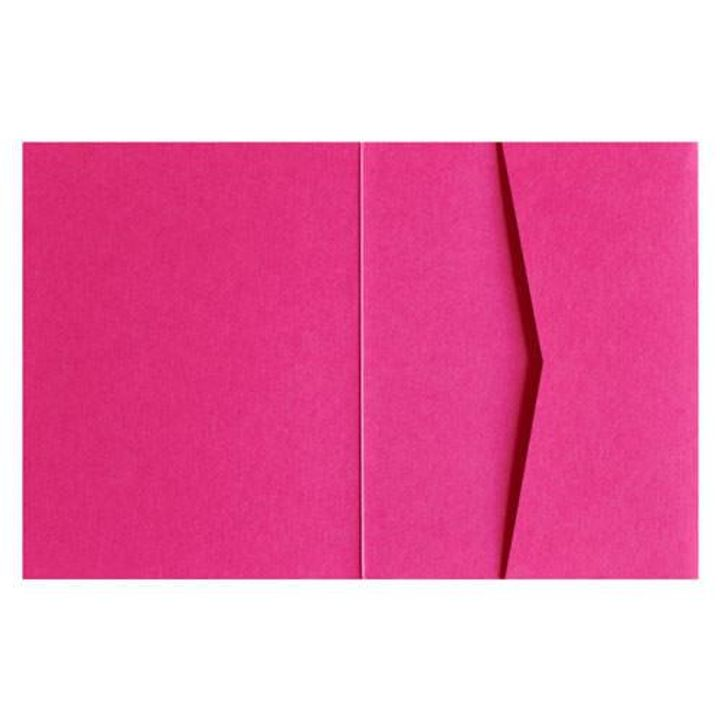 AP Printing - Razzle Pink 100 lb Solid Pocket & Folder Invitation Card, A2 Sierra - Custom Printing Services