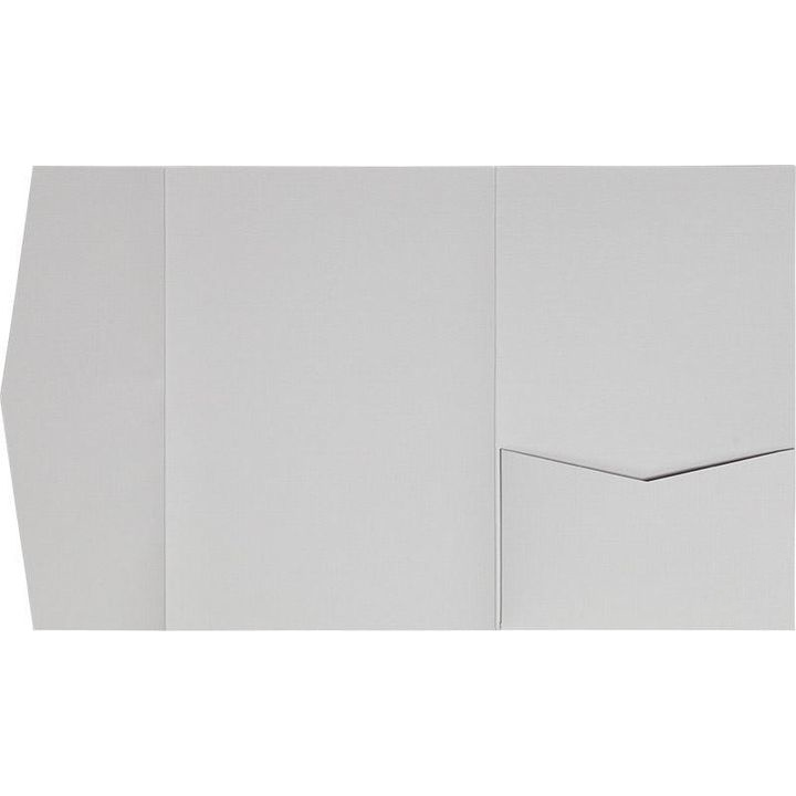 A-7.5 Himalaya Classic Gray Linen Pocket & Folder Invitation AP Printing - A-7.5 Himalaya Classic Gray Linen Pocket & Folder Invitation - Custom Printing Services