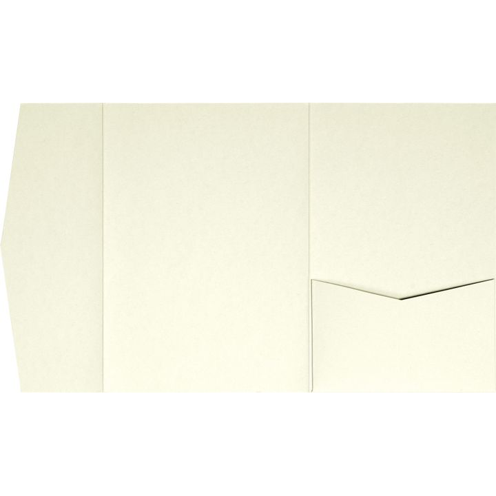 Classic Natural Cream Solid Pocket & Folder Invitation Card, A-7.5 Himalaya AP Printing - Classic Natural Cream Solid Pocket & Folder Invitation Card, A-7.5 Himalaya - Custom Printing Services
