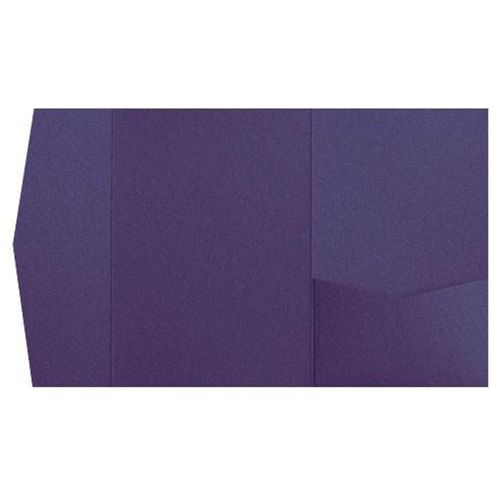 Dark Purple Solid Pocket & Folder Invitation Card, A-7.5 Himalaya AP Printing - Dark Purple Solid Pocket & Folder Invitation Card, A-7.5 Himalaya - Custom Printing Services