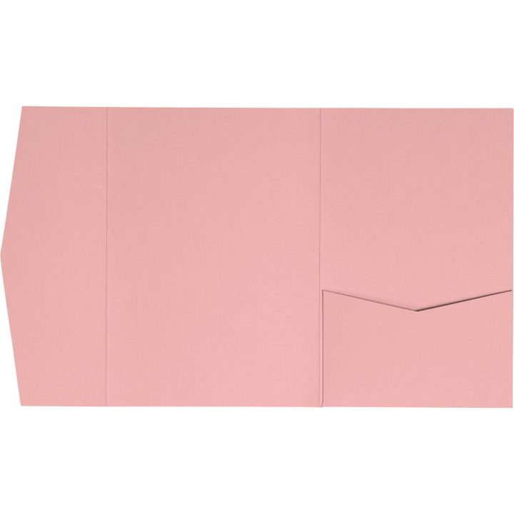Old Rose Pink Solid Pocket & Folder Invitation Card, A-7.5 Himalaya AP Printing - Old Rose Pink Solid Pocket & Folder Invitation Card, A-7.5 Himalaya - Custom Printing Services