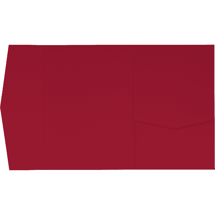Guardsman Red Solid Pocket & Folder Invitation Card, A-7.5 Himalaya AP Printing - Guardsman Red Solid Pocket & Folder Invitation Card, A-7.5 Himalaya - Custom Printing Services