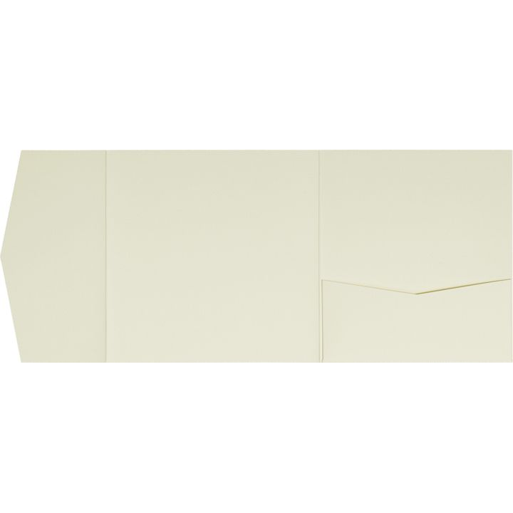 AP Printing - Natural Cream Linen Pocket & Folder Invitation Card, 6 1\/4 Himalaya - Custom Printing Services