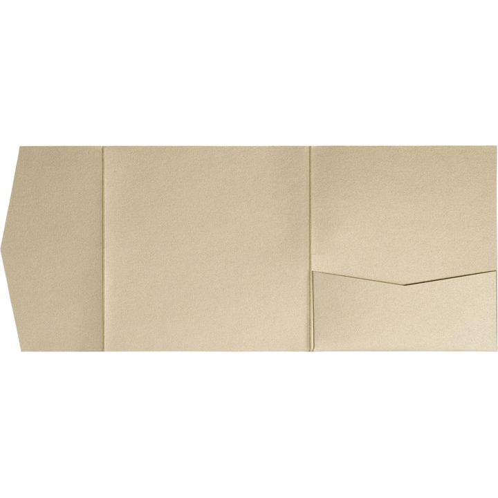 Beige Sand Metallic Pocket & Folder Invitation Card, 6 1/4 Himalaya AP Printing - Beige Sand Metallic Pocket & Folder Invitation Card, 6 1\/4 Himalaya - Custom Printing Services