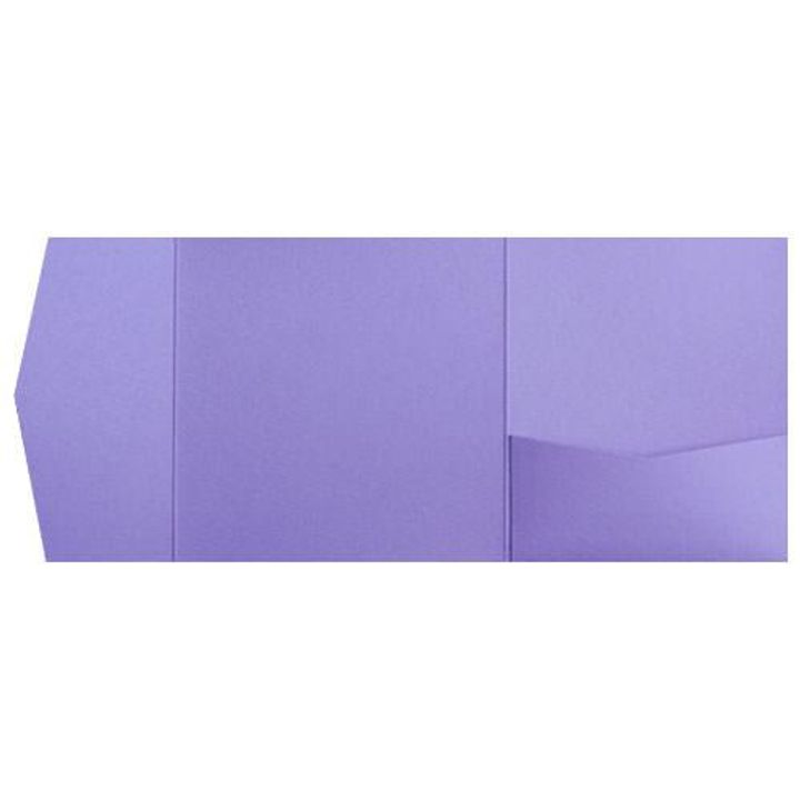 AP Printing - Lavender Metallic Pocket & Folder Invitation Card, 6 1\/4 Himalaya - Custom Printing Services