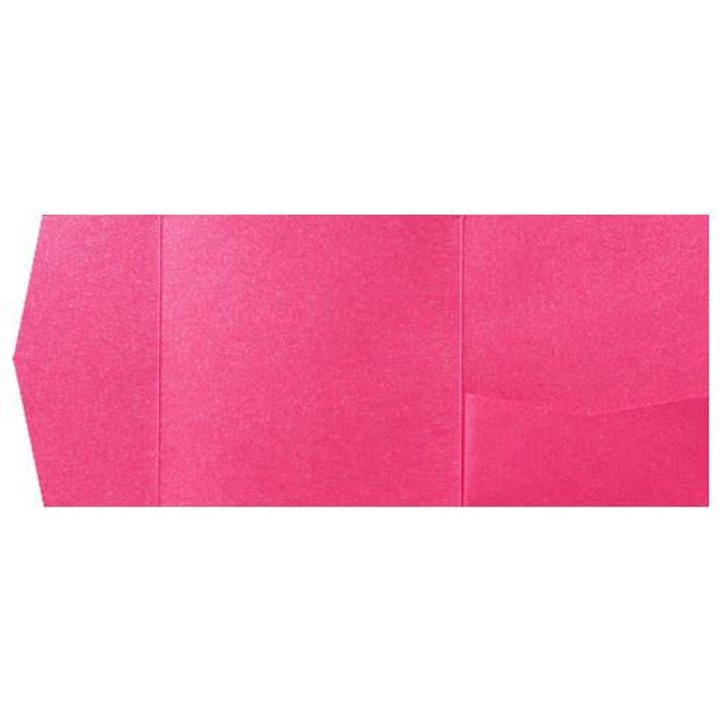 Pink Azalea Metallic Pocket & Folder Invitation Card, 6 1/4 Himalaya AP Printing - Pink Azalea Metallic Pocket & Folder Invitation Card, 6 1\/4 Himalaya - Custom Printing Services