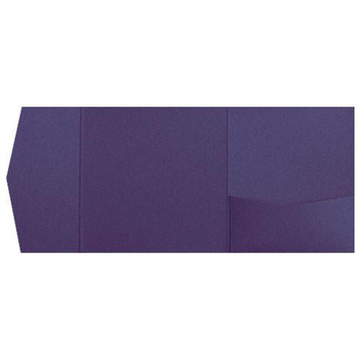 Dark Purple Solid Pocket & Folder Invitation Card, 6 1/4 Himalaya AP Printing - Dark Purple Solid Pocket & Folder Invitation Card, 6 1\/4 Himalaya - Custom Printing Services