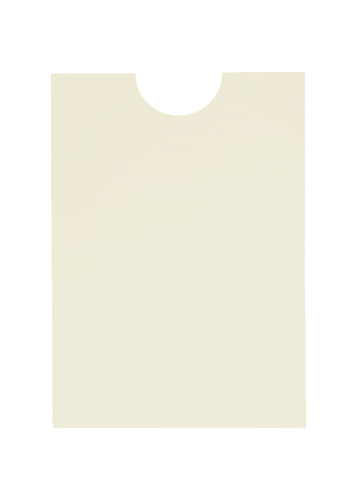 Classic Natural Cream Solid Sleeve, 5" x 7" Pocket & Folder Invitation