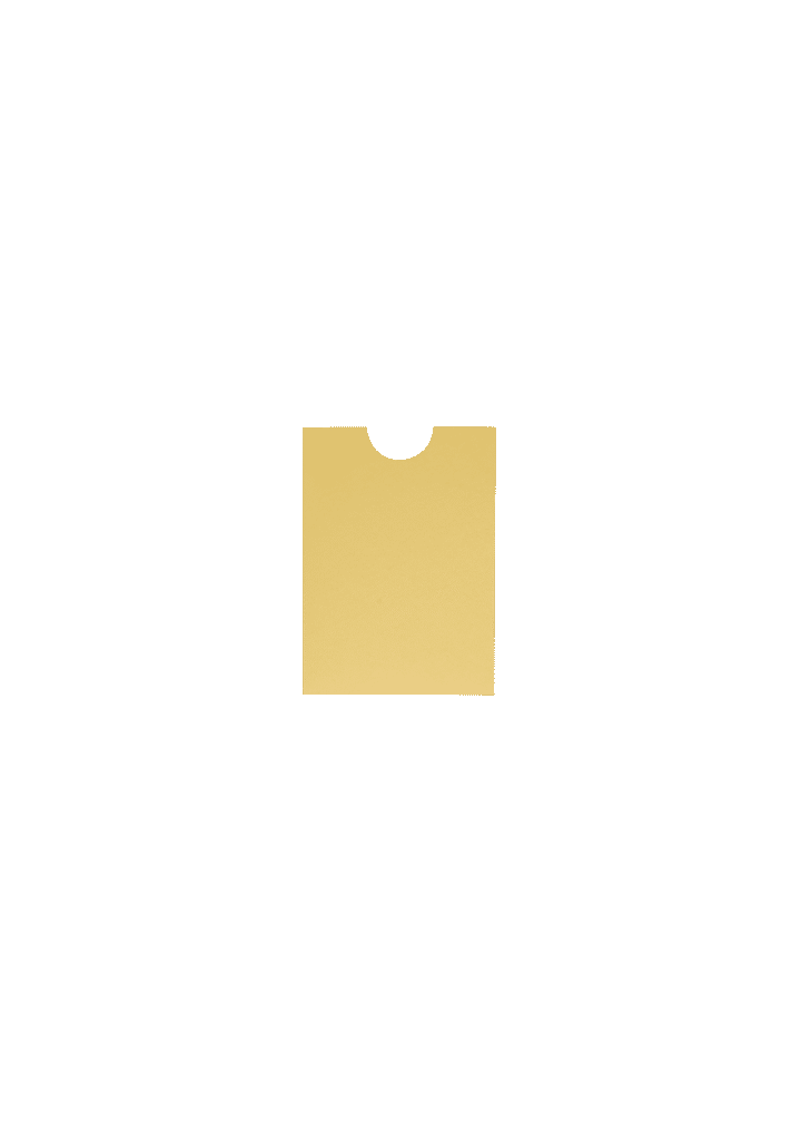 Banana Yellow Solid Sleeve, 5" x 7" Pocket & Folder Invitation
