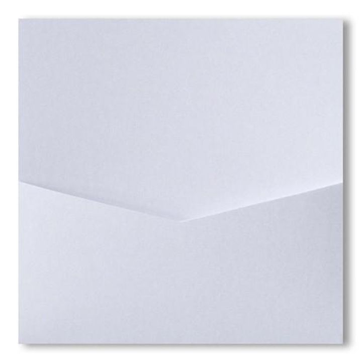 Pearl White Metallic Pocket & Folder Invitation Card, 6 1/4 Denali AP Printing - Pearl White Metallic Pocket & Folder Invitation Card, 6 1\/4 Denali - Custom Printing Services
