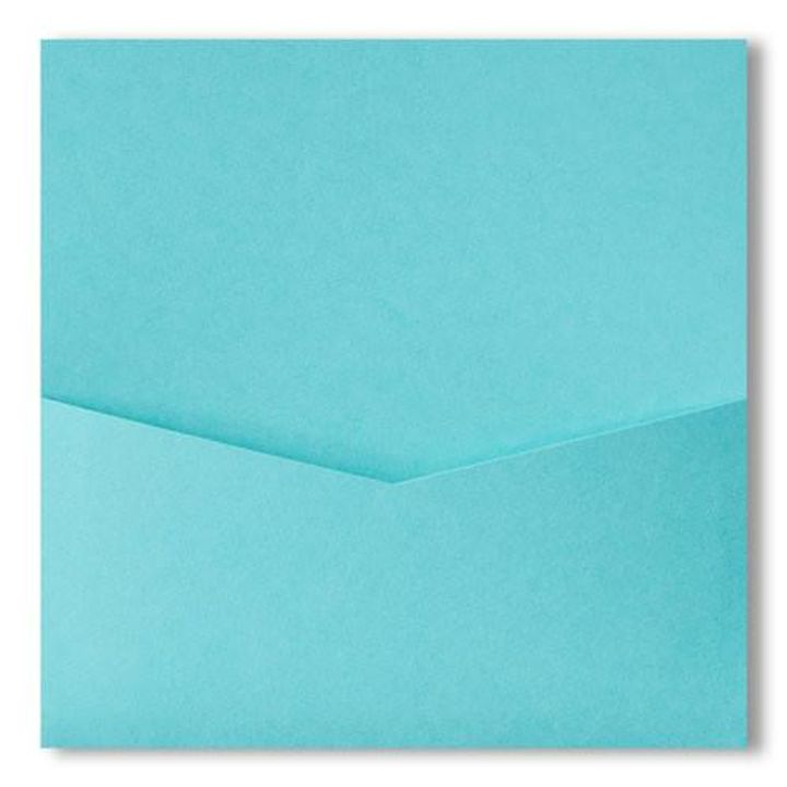 Tiffany Blue Solid Pocket & Folder Invitation Card, 6 1/4 Denali AP Printing - Tiffany Blue Solid Pocket & Folder Invitation Card, 6 1\/4 Denali - Custom Printing Services
