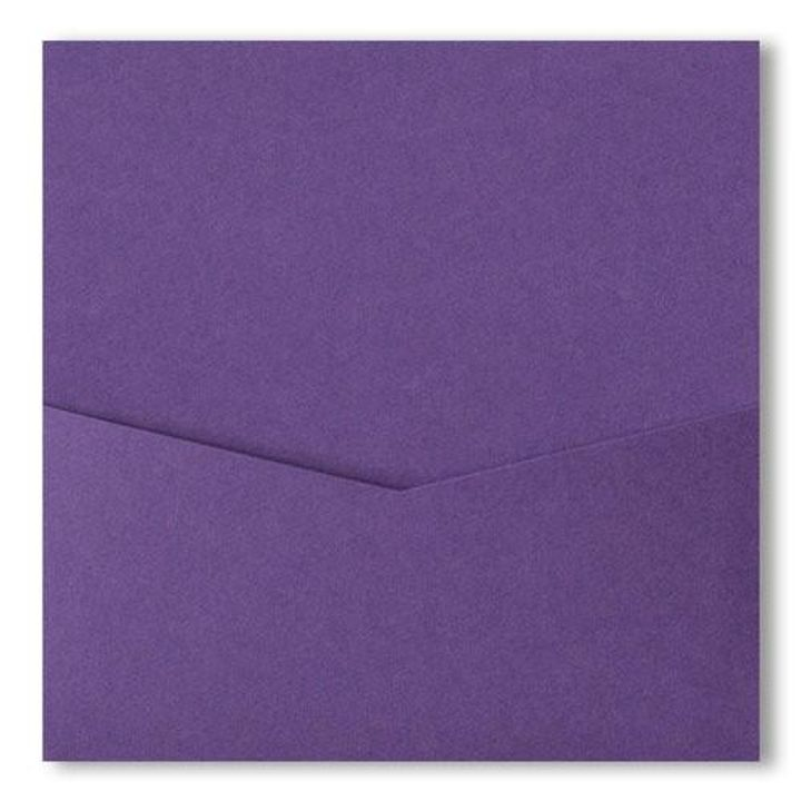 Dark Purple Solid Pocket & Folder Invitation Card, 6 1/4 Denali AP Printing - Dark Purple Solid Pocket & Folder Invitation Card, 6 1\/4 Denali - Custom Printing Services