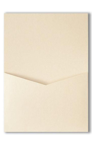 Champagne Cream Metallic Pocket & Folder Invitation Card, A7 Denali AP Printing - Champagne Cream Metallic Pocket & Folder Invitation Card, A7 Denali - Custom Printing Services