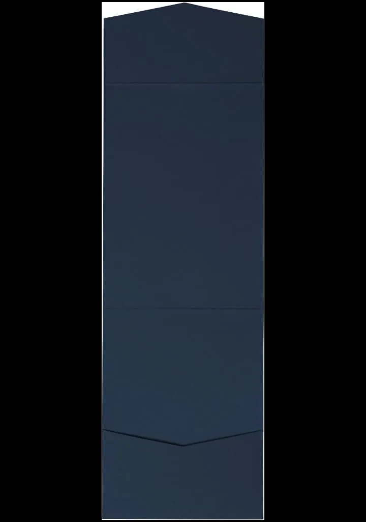 AP Printing - Blazer Blue Solid Pocket & Folder Invitation Card, A7 Cascade - Custom Printing Services