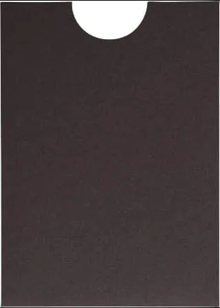 Chocolate Brown Solid Sleeve, 5" x 7" Pocket & Folder Invitation